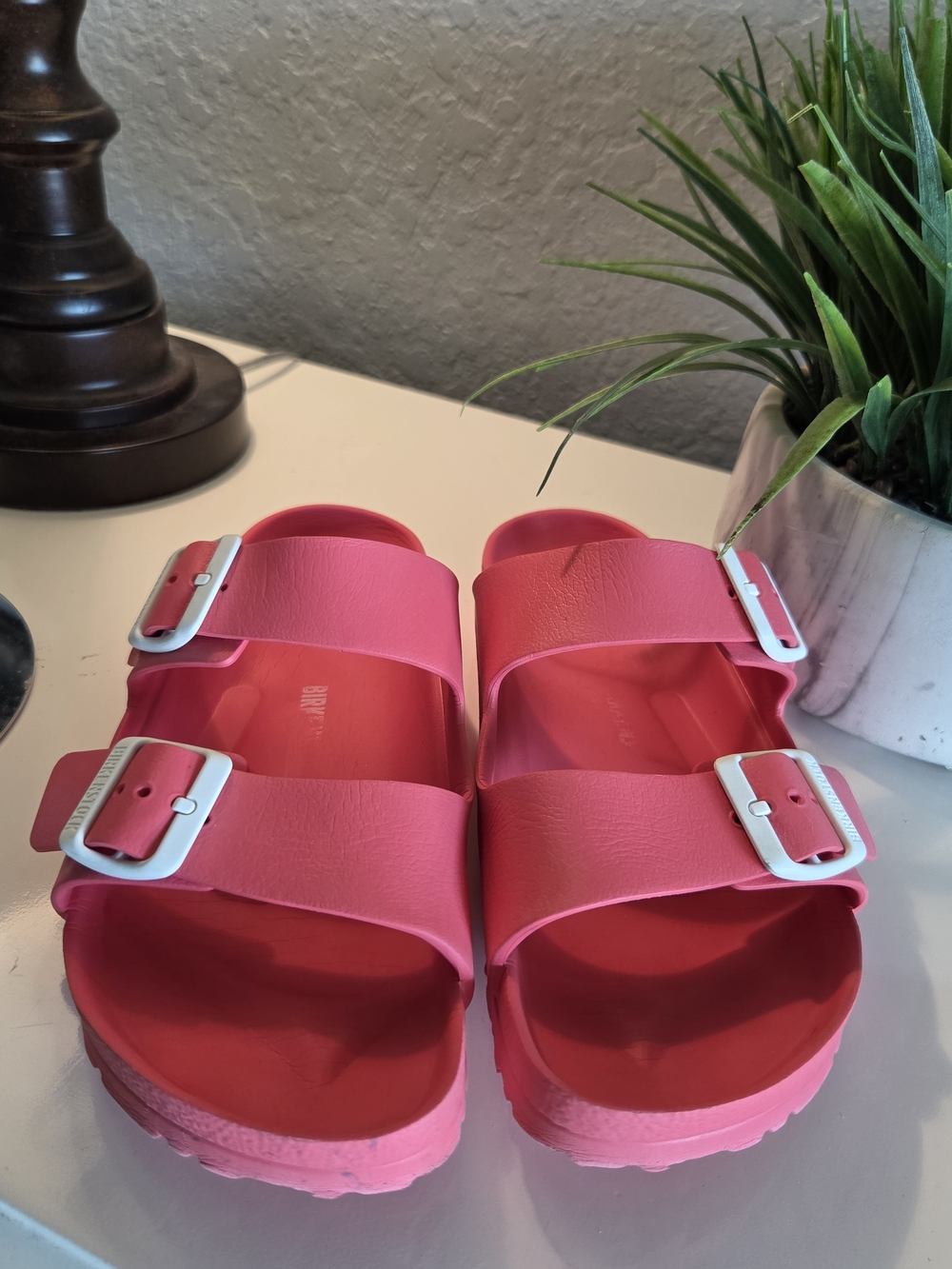 Birkenstock Arizona Essentials EVA Pink Sandals Sz 9 / 40 EU - Picture 4 of 8